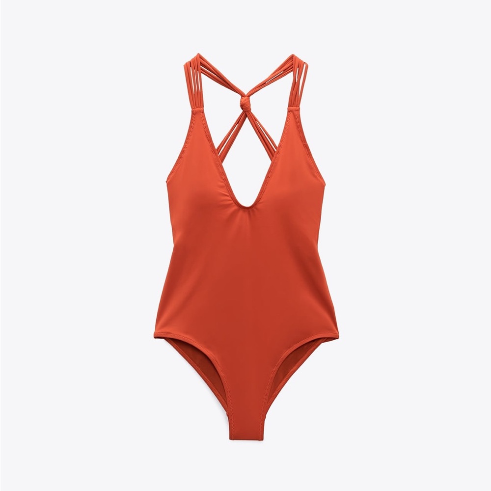 Zara XS knotted swimsuit